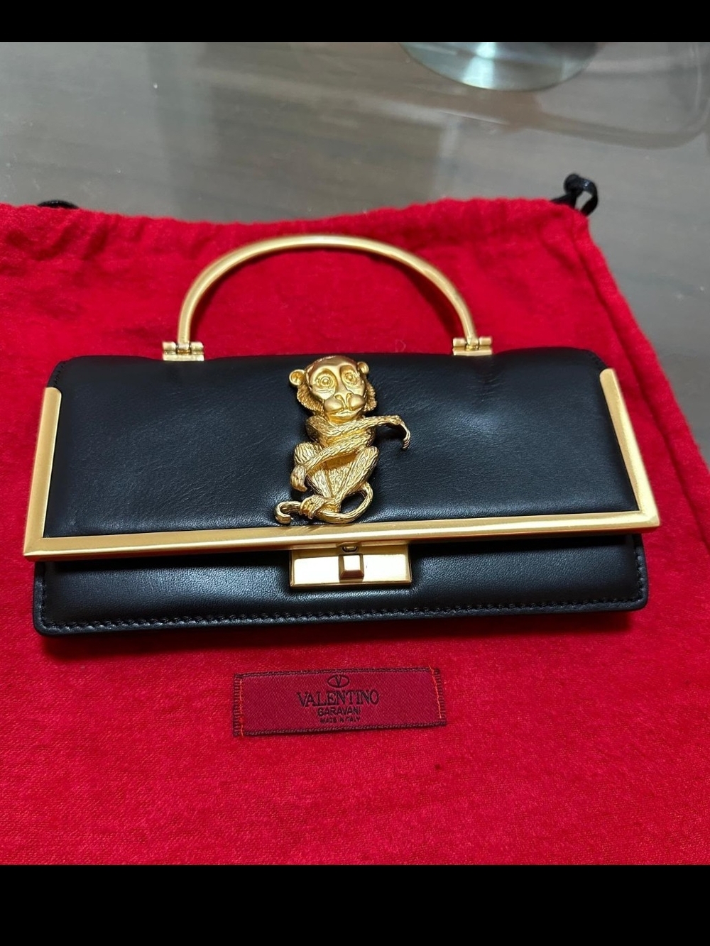 🤑Steal Deal 48 hrs 🔥🔥Only $1900 Valentino Garavani Scarab Top-Handle Bag